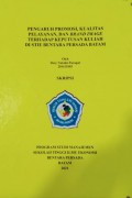 PENGARUH PROMOSI, KUALIATAS PELAYANAN DAN BRAND IMAGE TERHADAP KEPUTUSAN KULIAH DI STIE BENTARA PERSADA BATAM