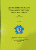 PENGARUH HARGA DAN KUALITAS PELAYANAN TERHADAP KEPUASAN KONSUMEN PADA TOKO ALENG TEKSTIL BATI AJI- BATAM