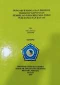 PENGARUH HARGA DAN PROMOSI TERHADAP KEPUTUSAN PEMBELIAN KERAMIK PADA TOKO PUTI BANGUNAN BATAM